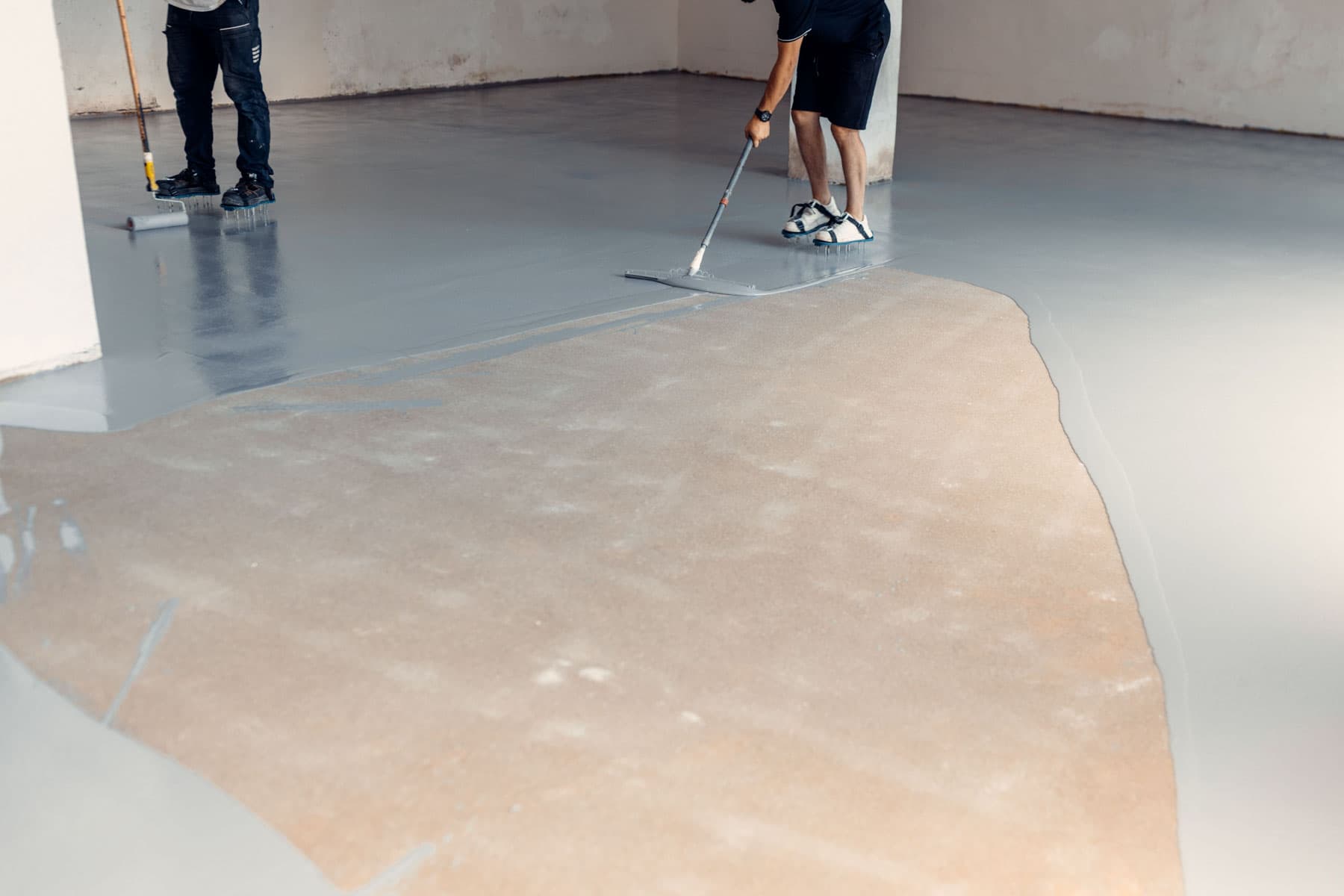 Elite Epoxy Flooring Kamloops crew on the job
